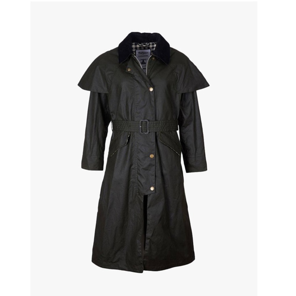 Barbour x Alexa Chung Trudie Olive trench